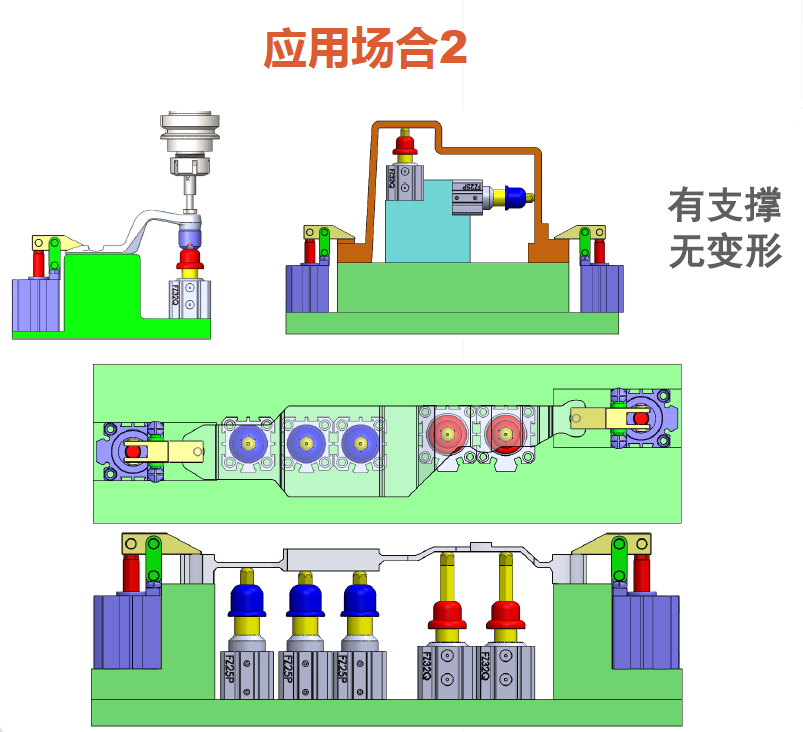 空压支撑缸的多种适用设计方案(图2) 空压支撑缸的多种适用设计方案(图2)