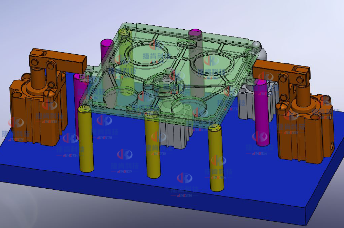 某电子行业端盖类零件夹具设计(图3)