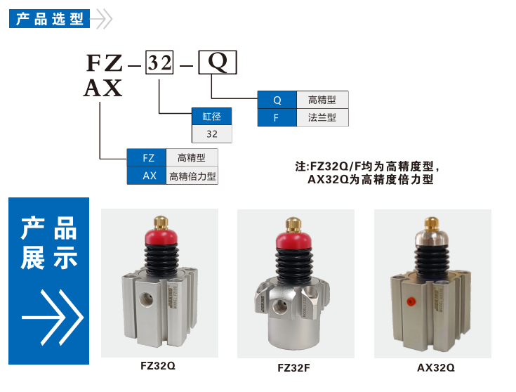 FZ32Q高精型空压支撑缸(图1)